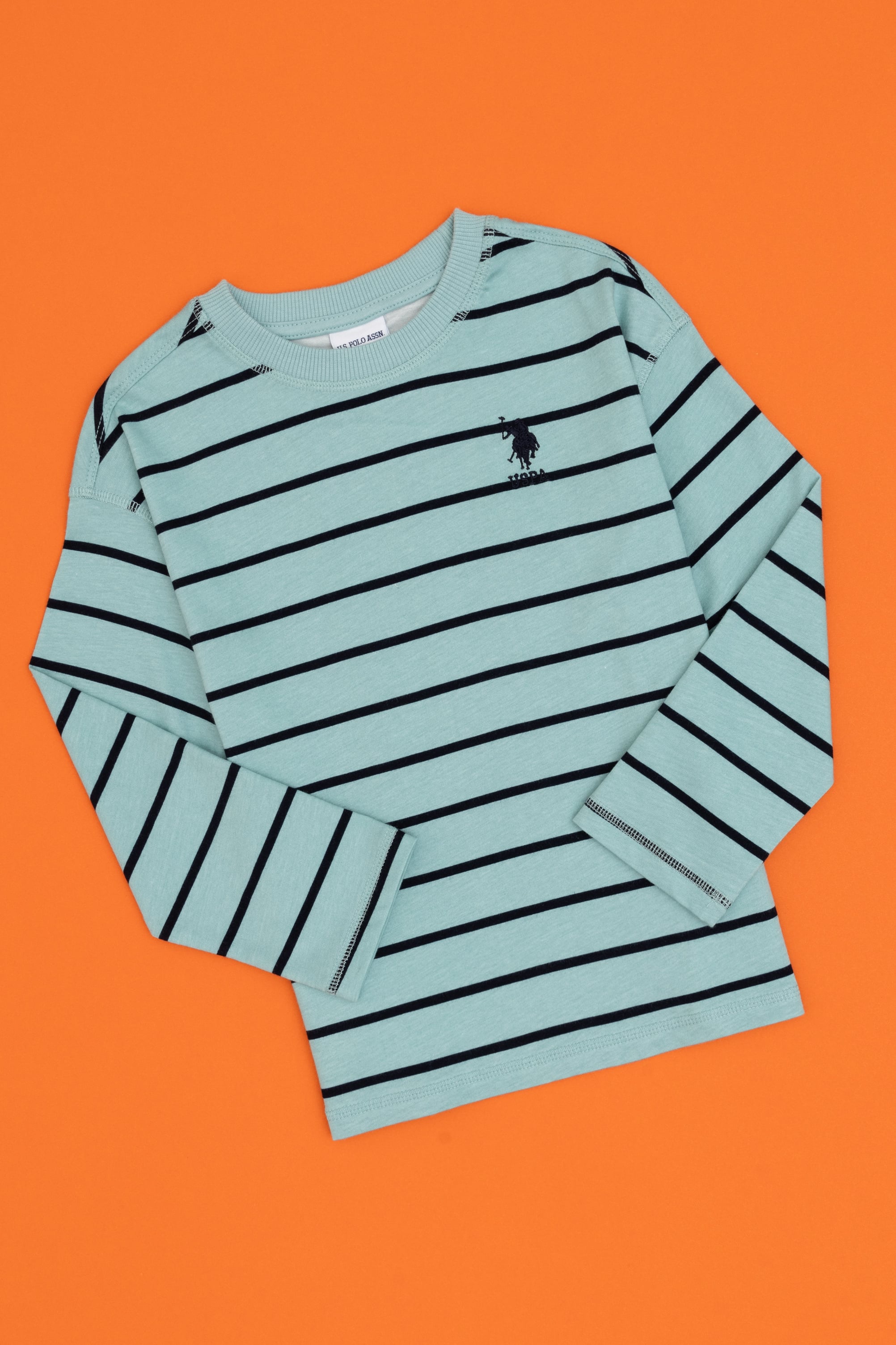 سویشرت نعنایی نعناعی تیره ریلکس پسرانه یو اس پولو | US POLO ASSN