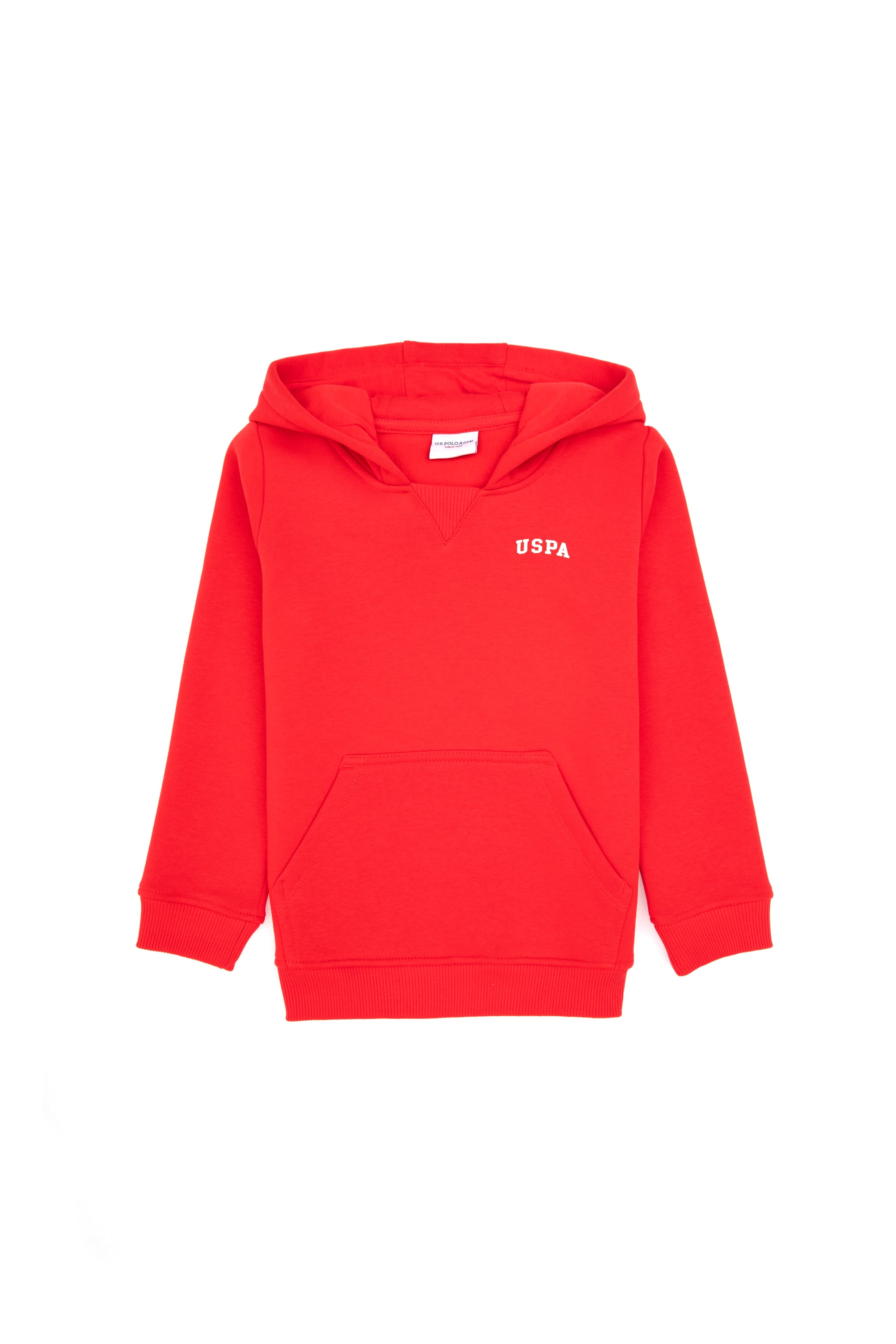 سویشرت پشمی کلاهدار قرمز قرمز رگولار پسرانه یو اس پولو | US POLO ASSN