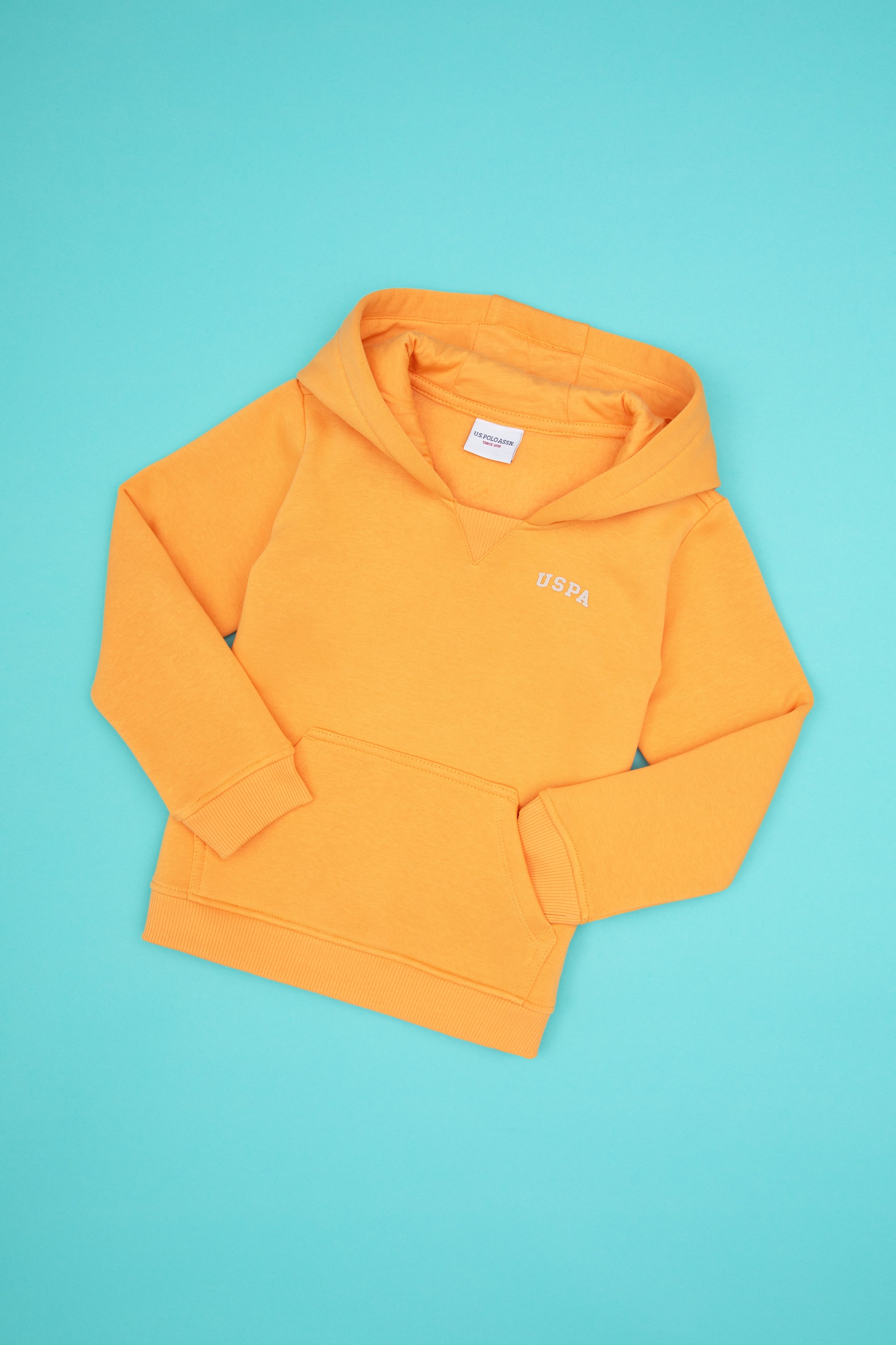 سویشرتنارنجی ساده نارنجی رگولار پسرانه یو اس پولو | US POLO ASSN