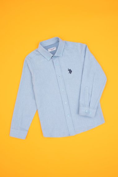 پیراهن آبی روشن  سورمه ای روشن  رگولار  پسرانه یو اس پولو | US POLO ASSN