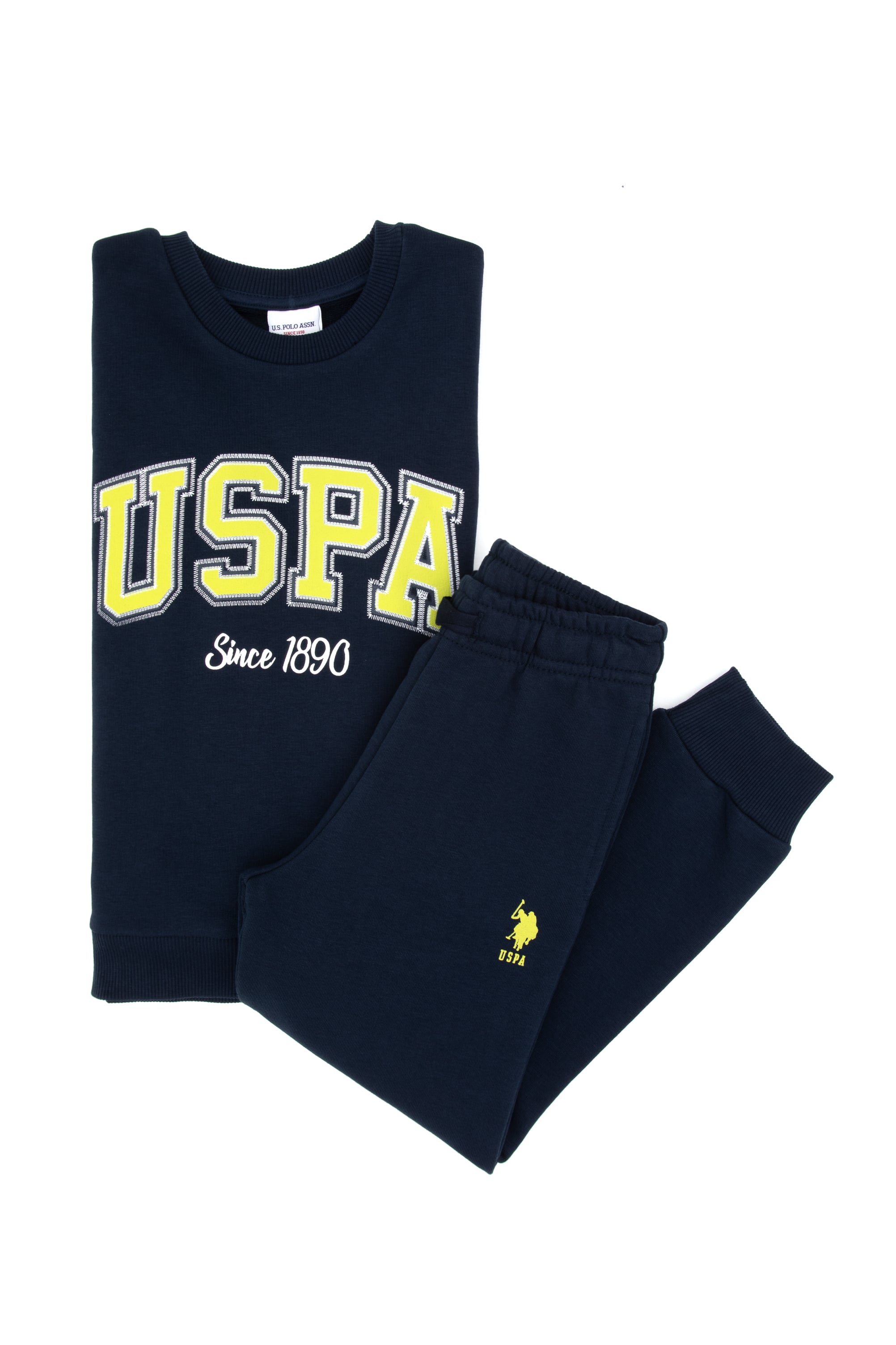 ست لباس خواب لاجورد استاندارد فیت پسرانه یو اس پولو | US POLO ASSN