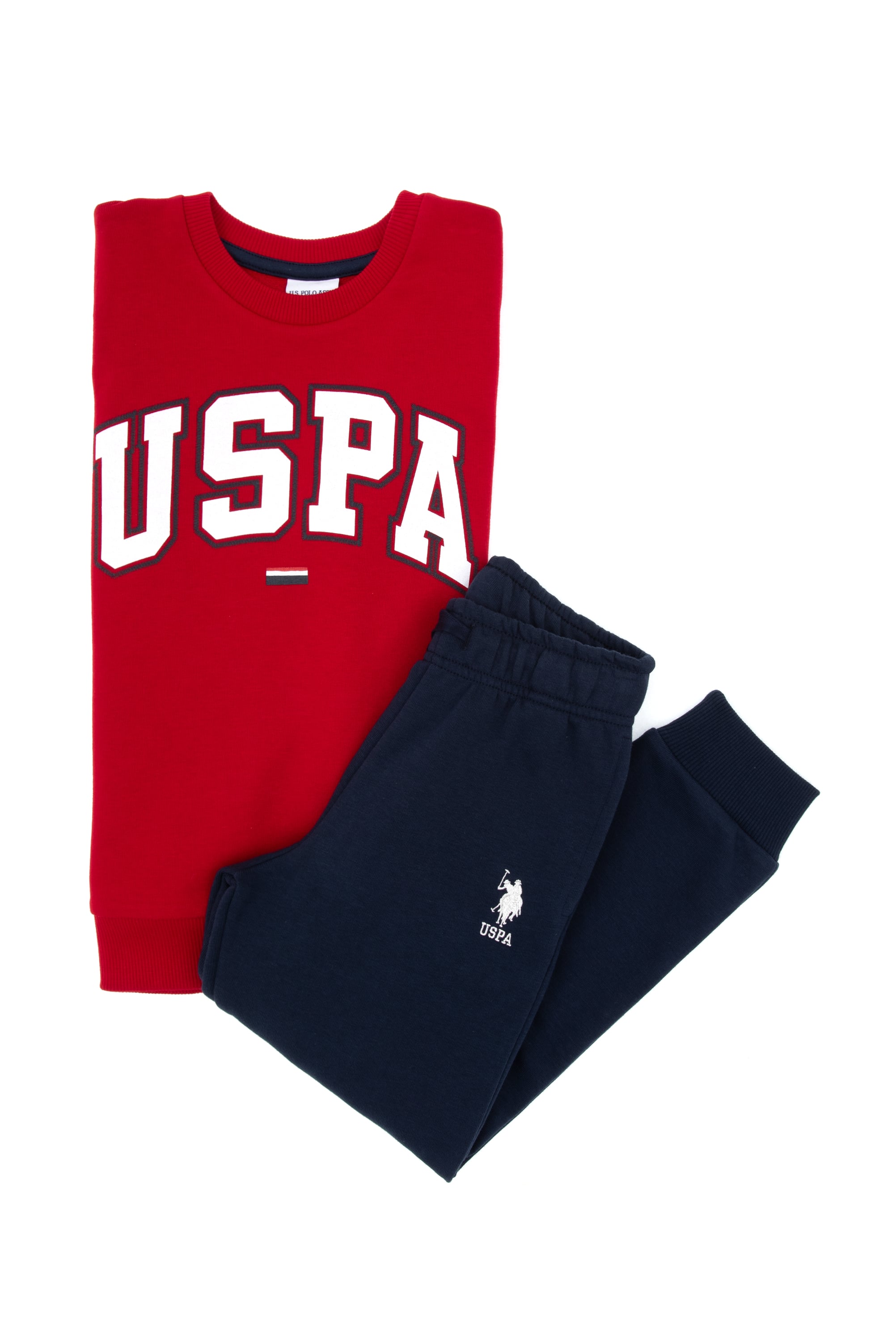 ست لباس خواب قرمز قرمز استاندارد فیت پسرانه یو اس پولو | US POLO ASSN
