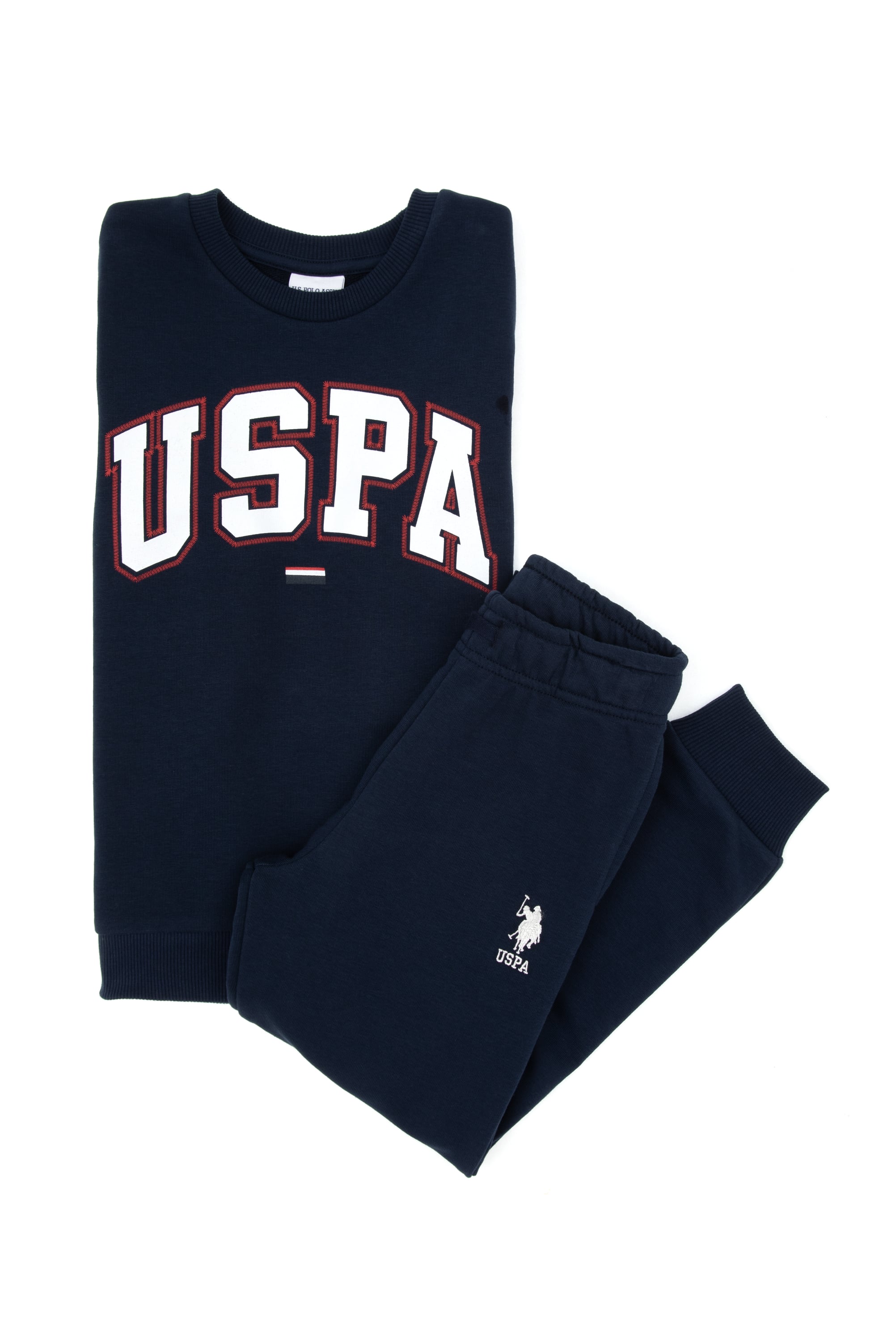 ست لباس خواب لاجورد استاندارد فیت پسرانه یو اس پولو | US POLO ASSN