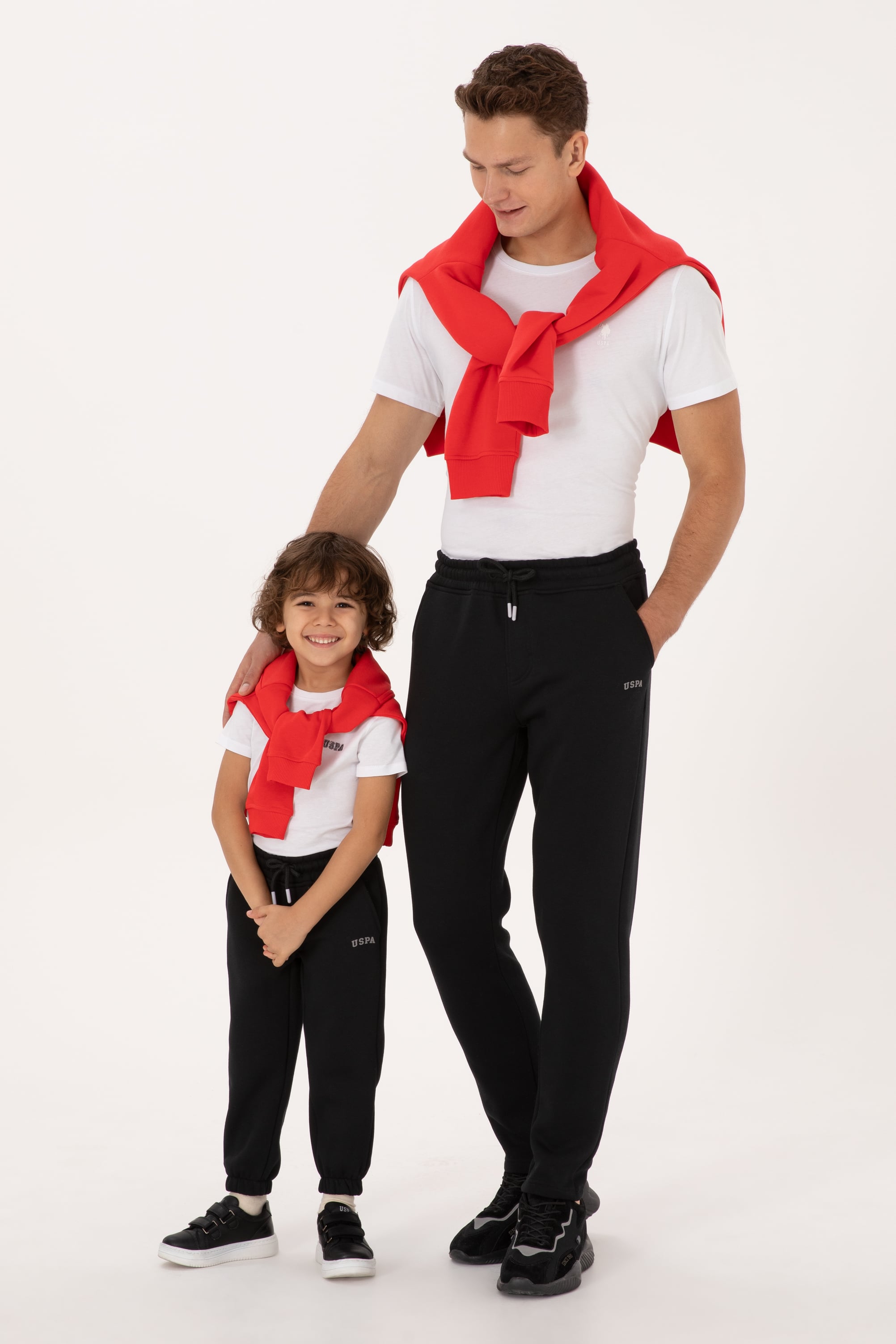 شلوار ورزشی مشکی سیاه ریلکس پسرانه یو اس پولو | US POLO ASSN