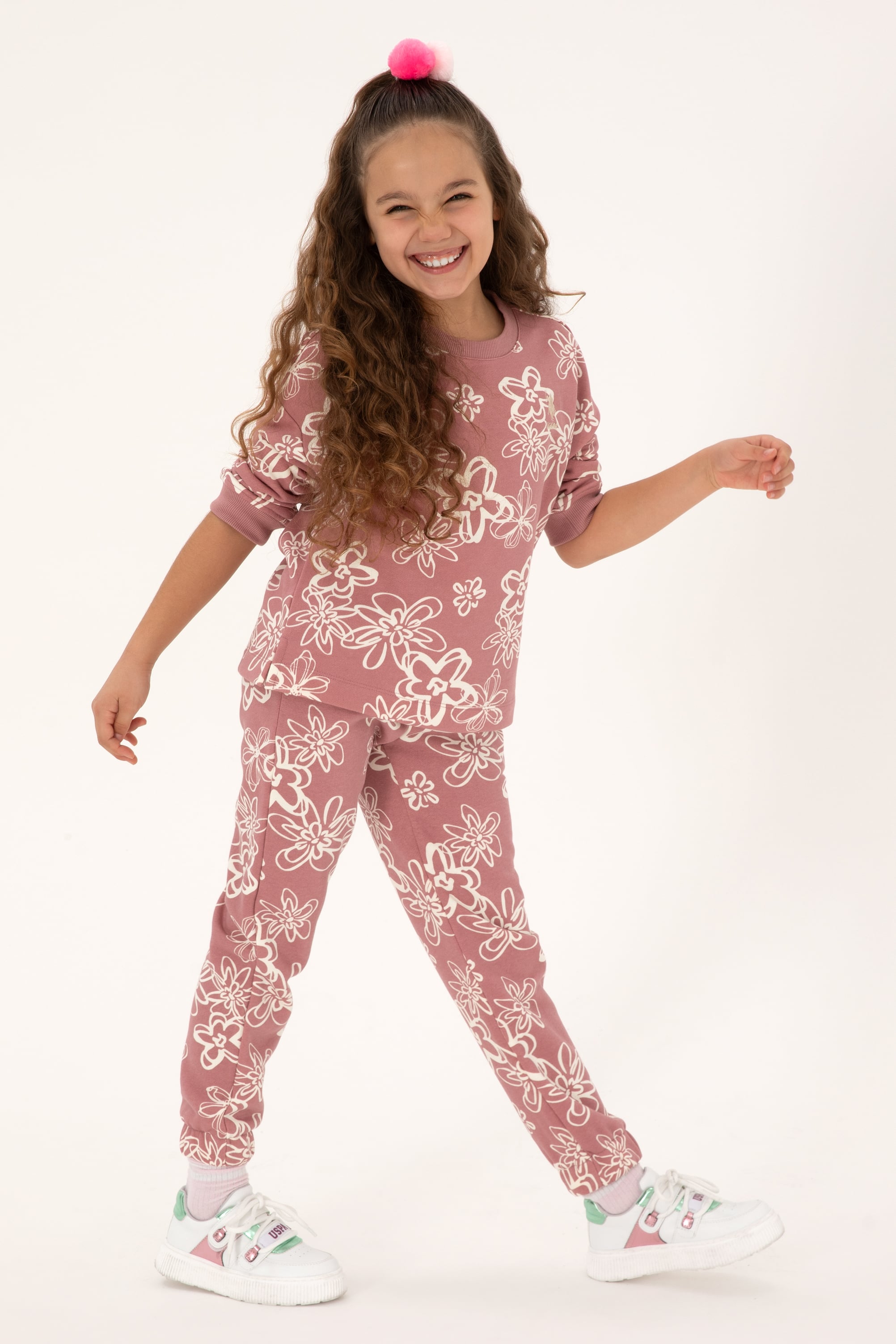 شلوار ورزشیمدل Orchid Jogger اورکیده Flare دخترانه یو اس پولو | US POLO ASSN