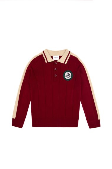 ژاکت یقه پولوزرشکی  آلبالویی  رگولار  پسرانه یو اس پولو | US POLO ASSN