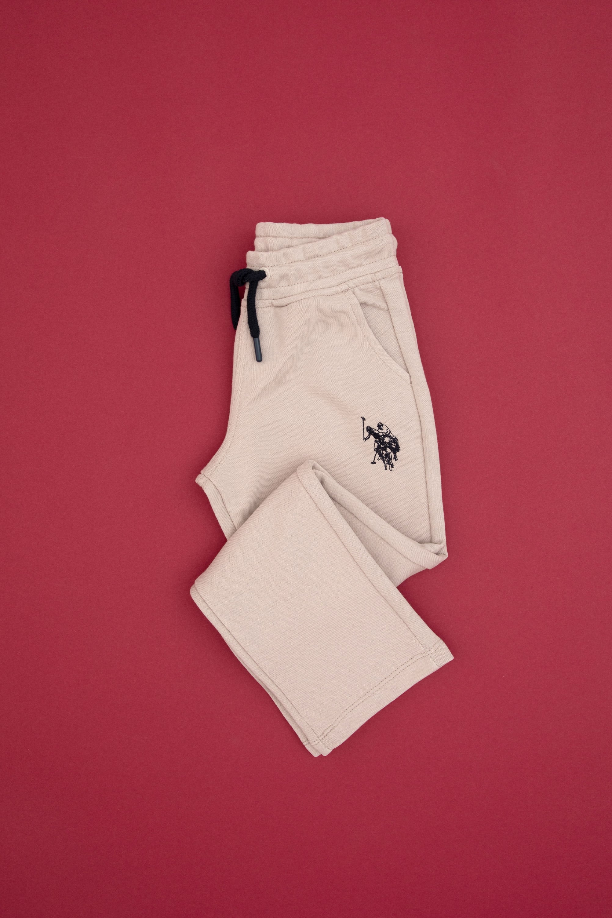 شلوار ورزشی دار سنگ خاکستری رگولار پسرانه یو اس پولو | US POLO ASSN