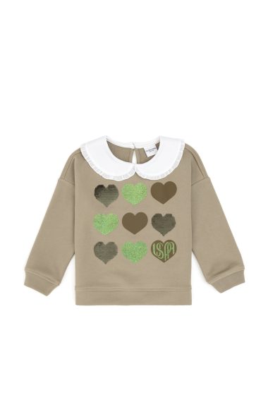 سویشرت خاکی روشن  خاکی روشن  ریلکس  دخترانه یو اس پولو | US POLO ASSN