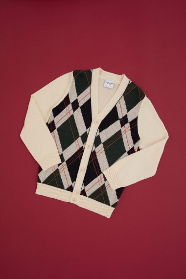 ژاکت بافتنی کرم رنگ  کرمی  رگولار  پسرانه یو اس پولو | US POLO ASSN