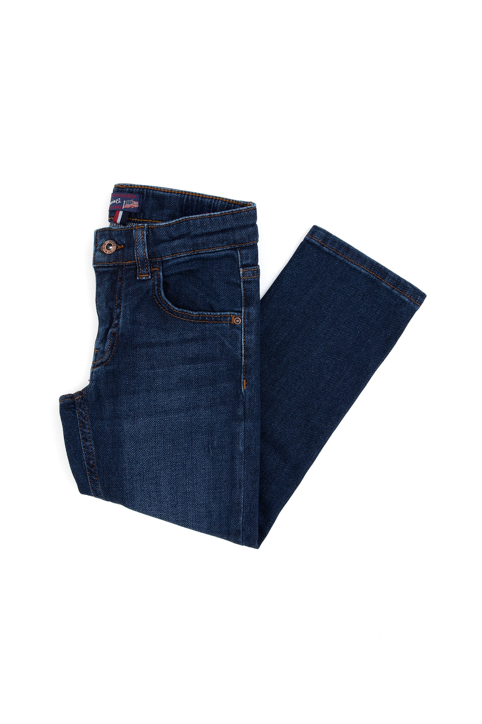شلوار جین آبی آبی تیره Real Slim پسرانه یو اس پولو | US POLO ASSN