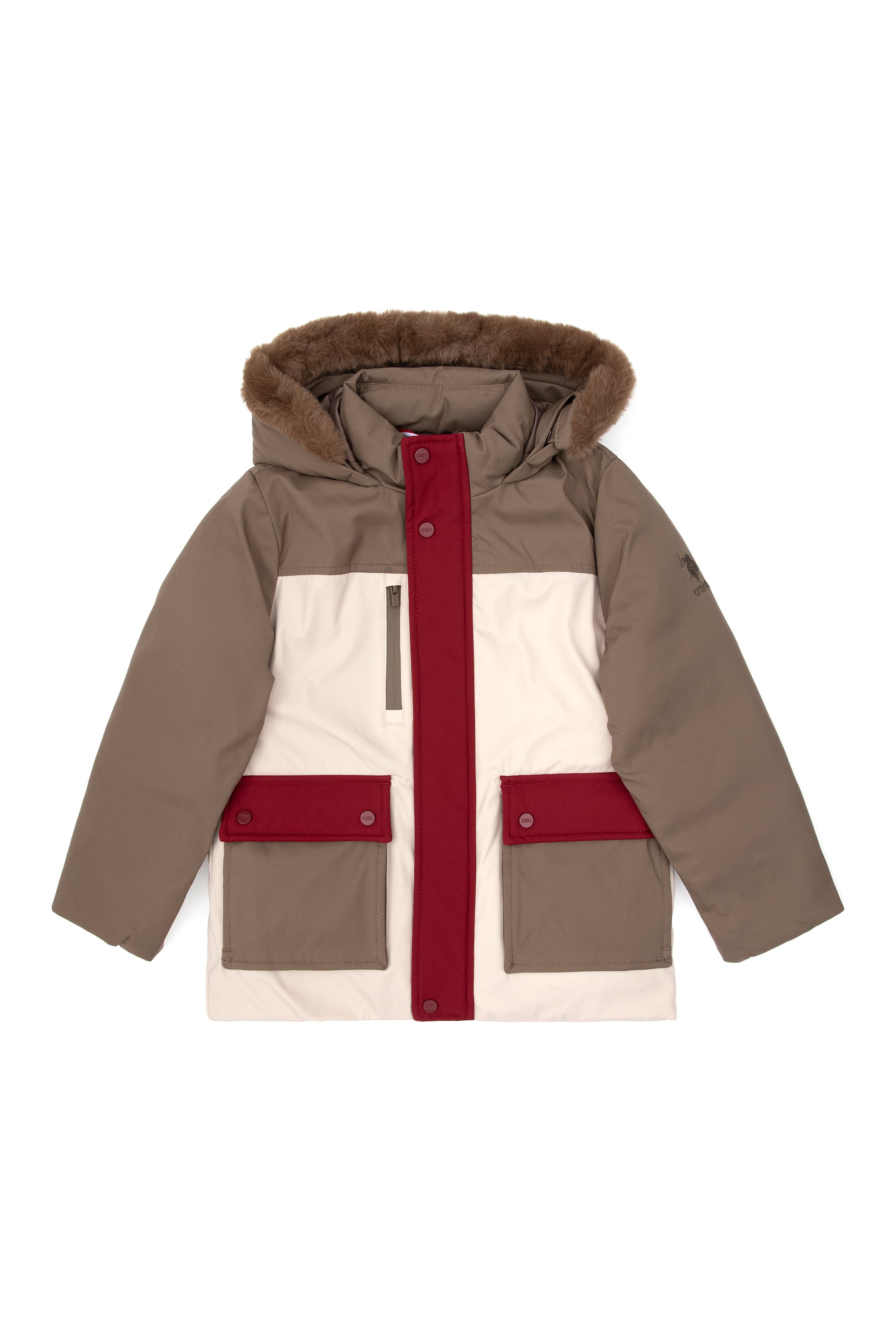کت خاکی خاکی BASIC پسرانه یو اس پولو | US POLO ASSN