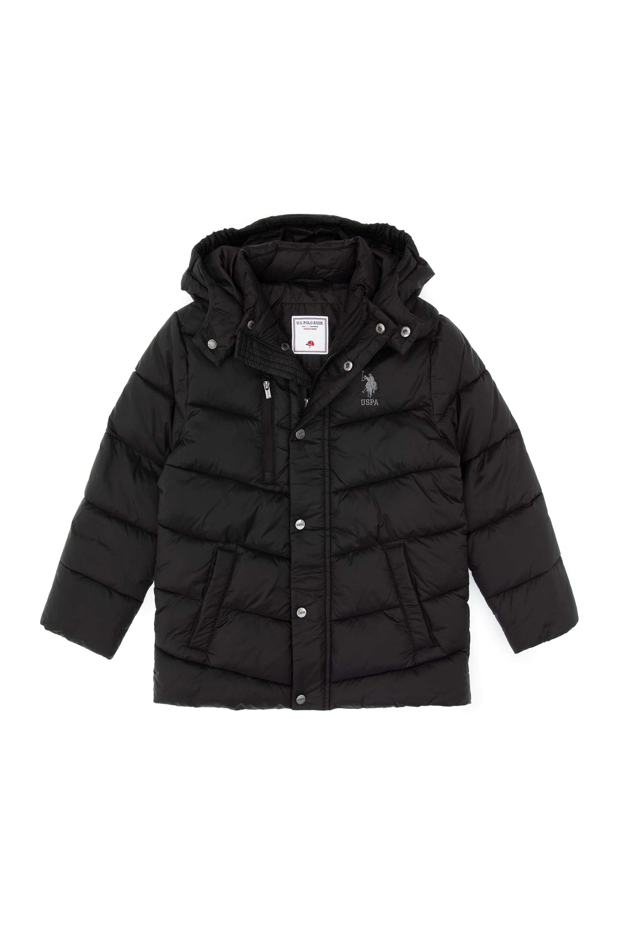 ژاکت مشکی سیاه BASIC پسرانه یو اس پولو | US POLO ASSN