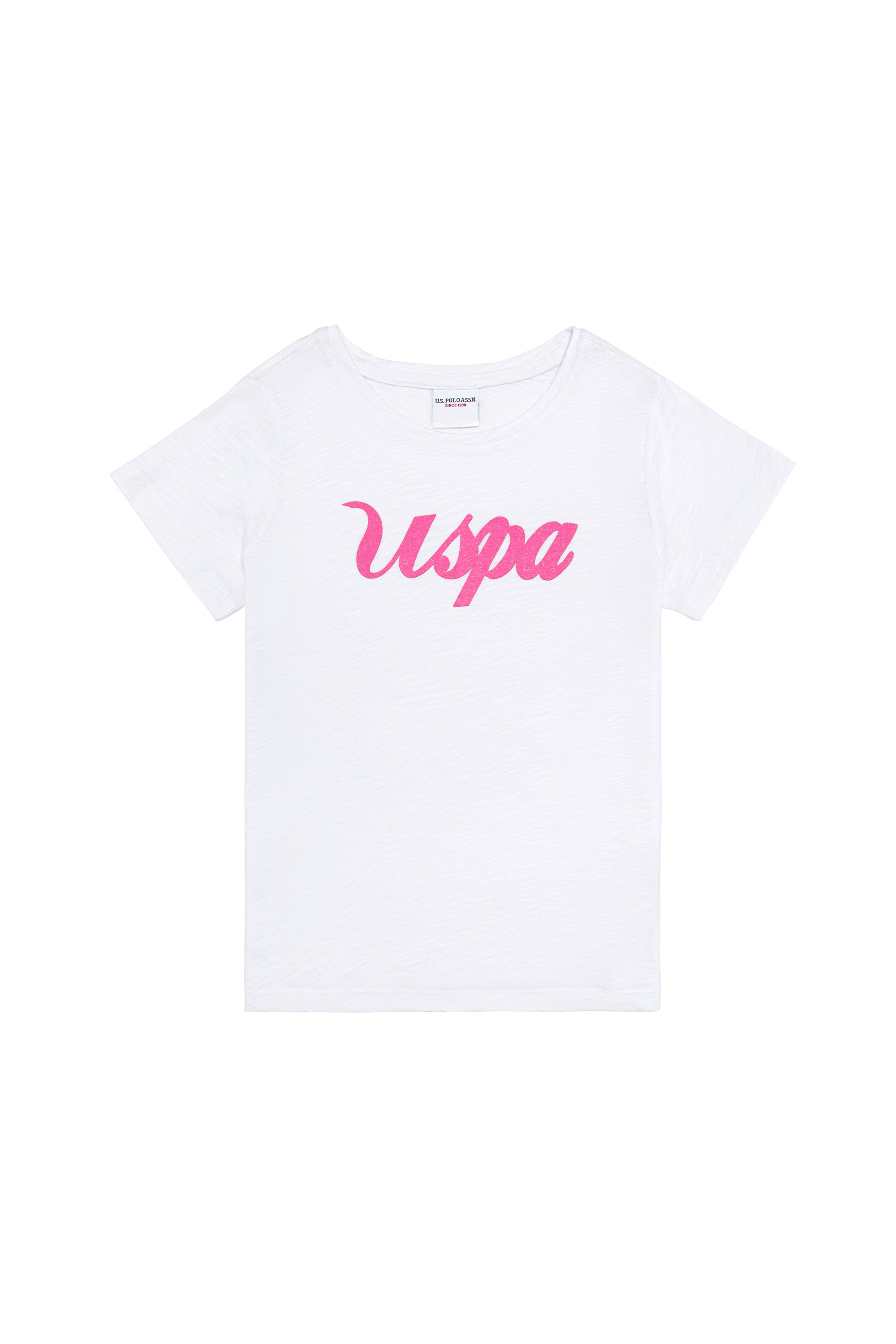 تیشرت سفید سفید استاندارد فیت دخترانه یو اس پولو | US POLO ASSN