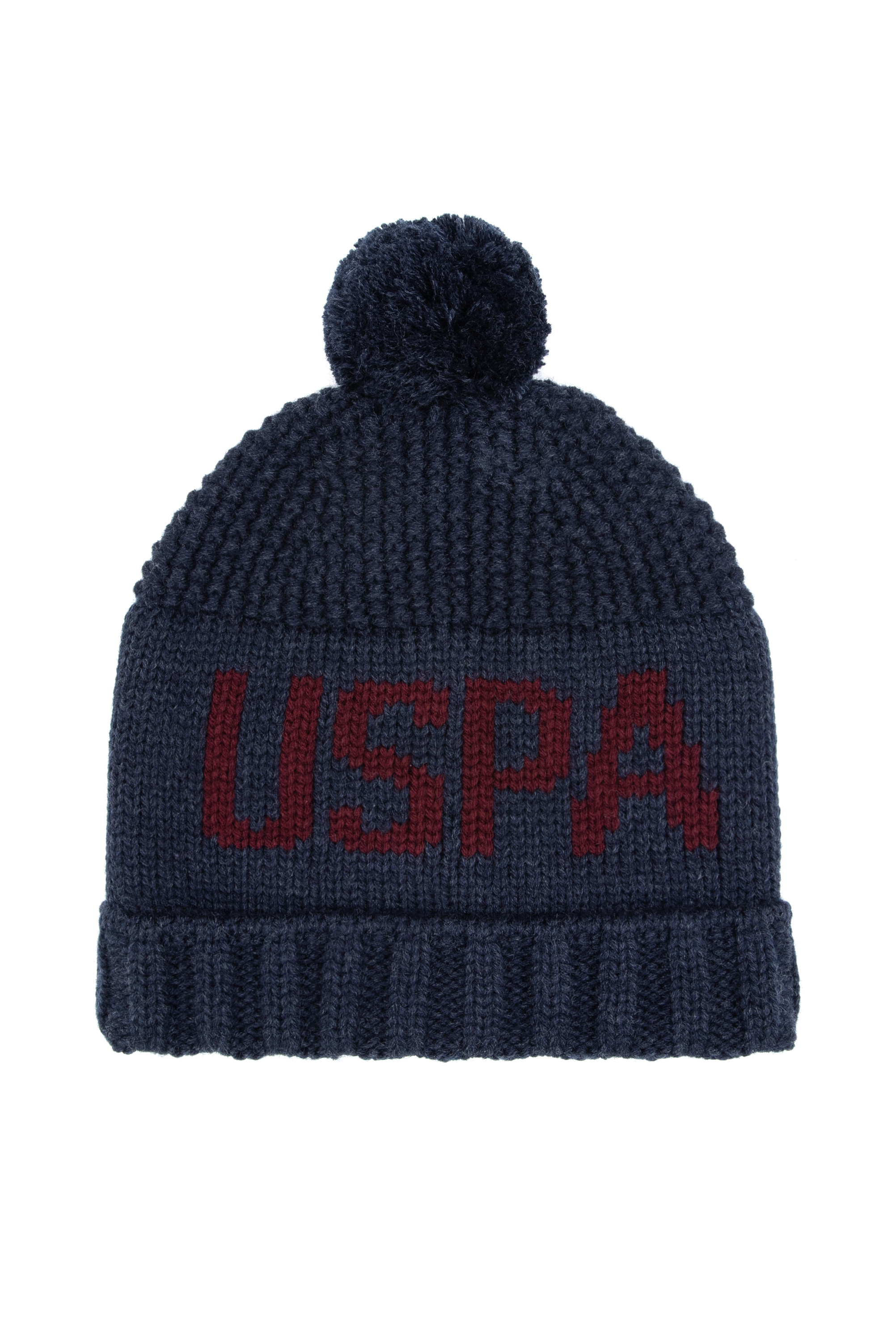 کلاه بافتنی لاجورد استاندارد فیت پسرانه یو اس پولو | US POLO ASSN