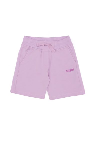 شلوارک بافتنی بچه‌گانه  بنفش  استاندارد فیت  دخترانه یو اس پولو | US POLO ASSN