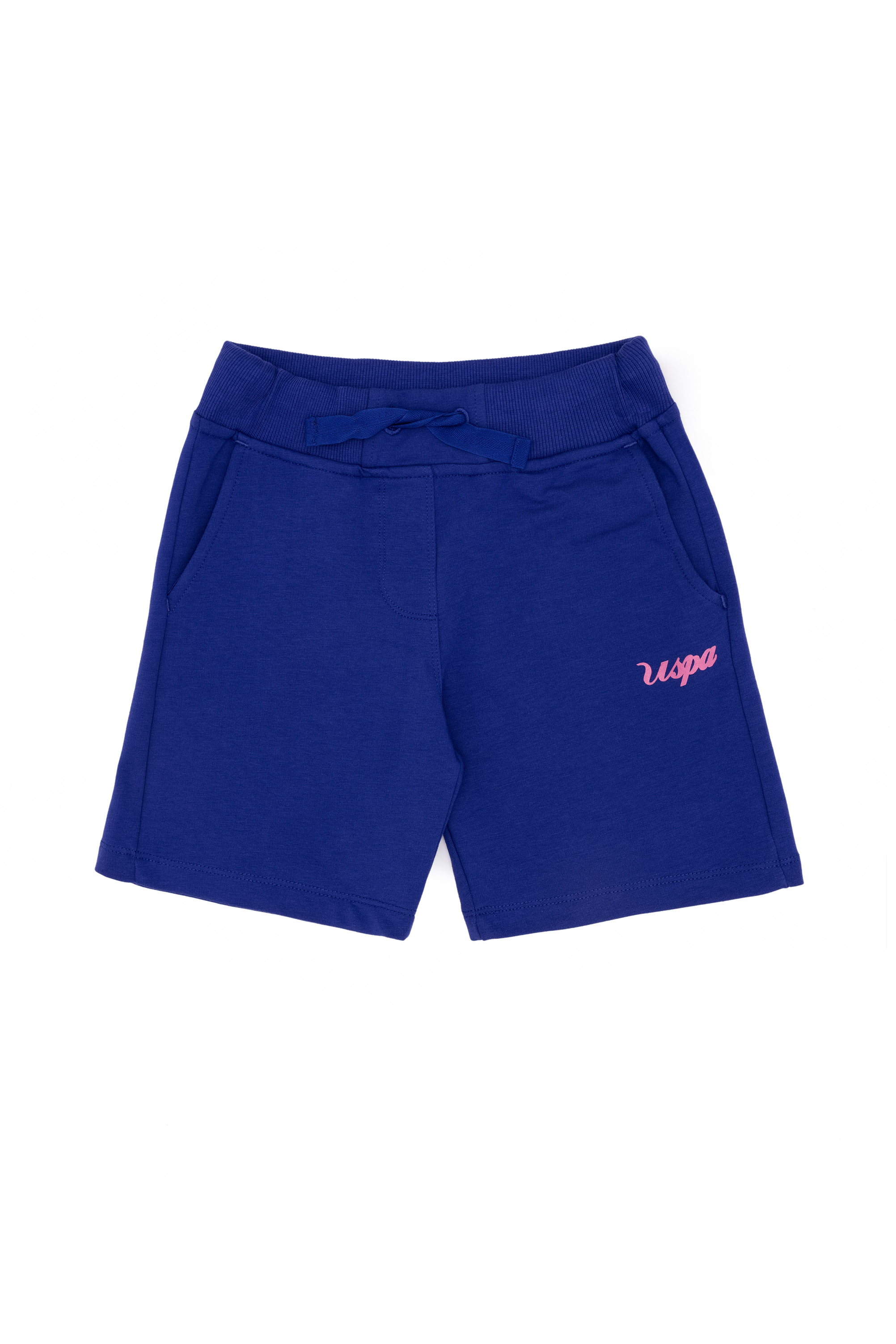 شلوارک بافتنی آبی بچهگانه آبی استاندارد فیت دخترانه یو اس پولو | US POLO ASSN