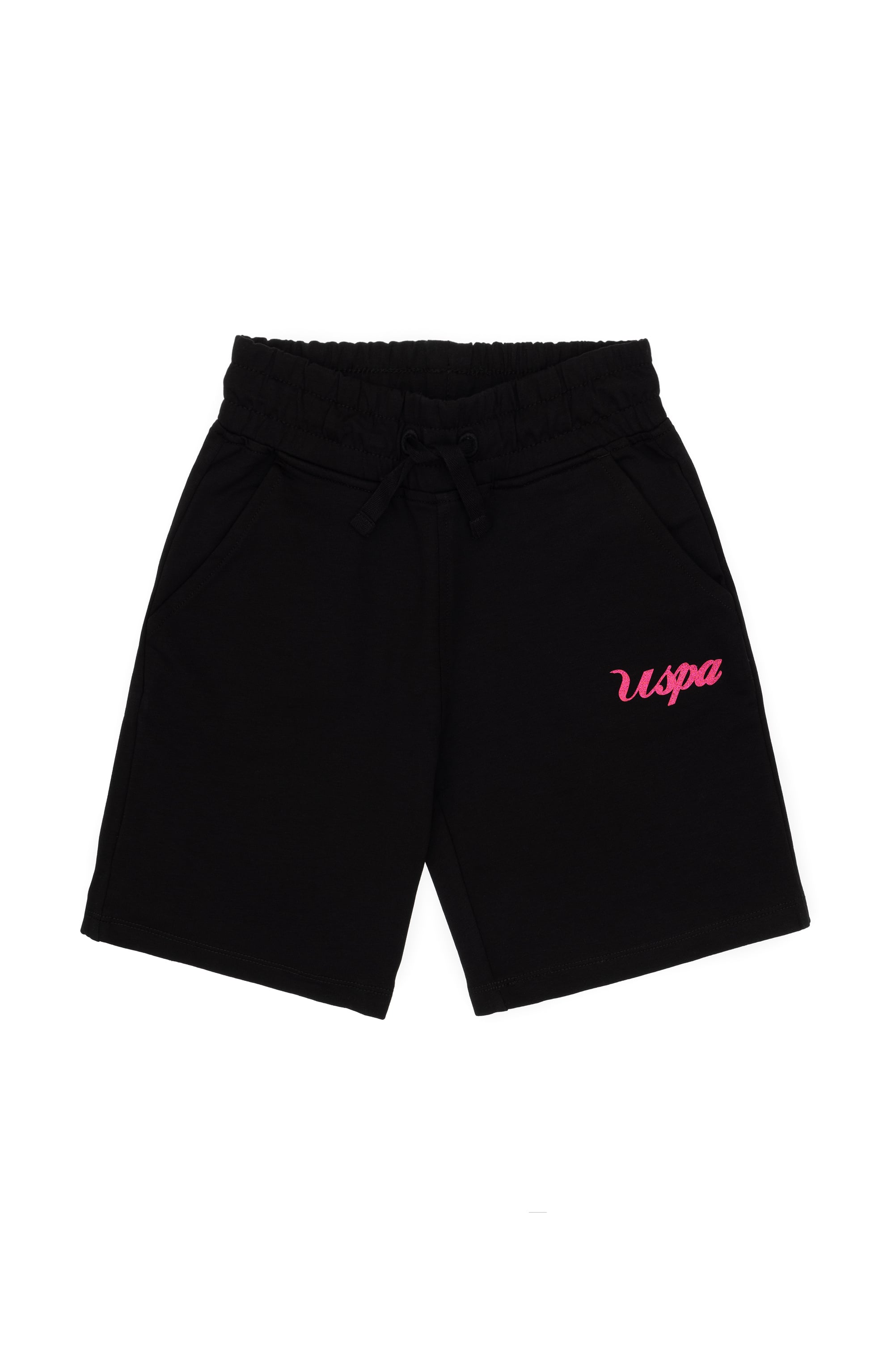 شلوارک بافتنی مشکی سیاه رگولار دخترانه یو اس پولو | US POLO ASSN