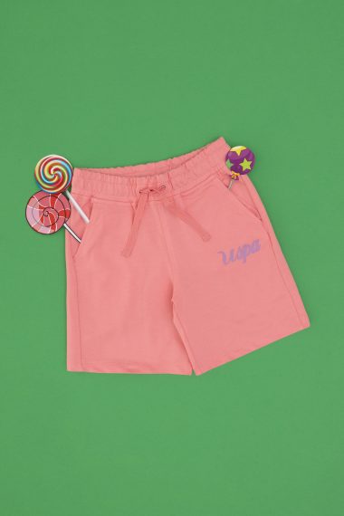 شلوارک بافتنی  صورتی  رگولار  دخترانه یو اس پولو | US POLO ASSN