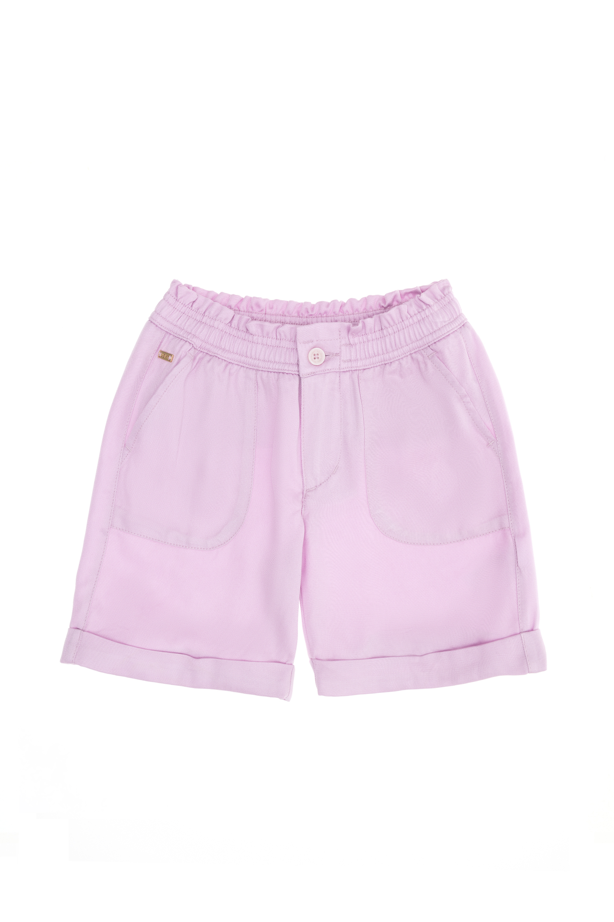 شلوارک بافتنی بنفش ریلکس دخترانه یو اس پولو | US POLO ASSN