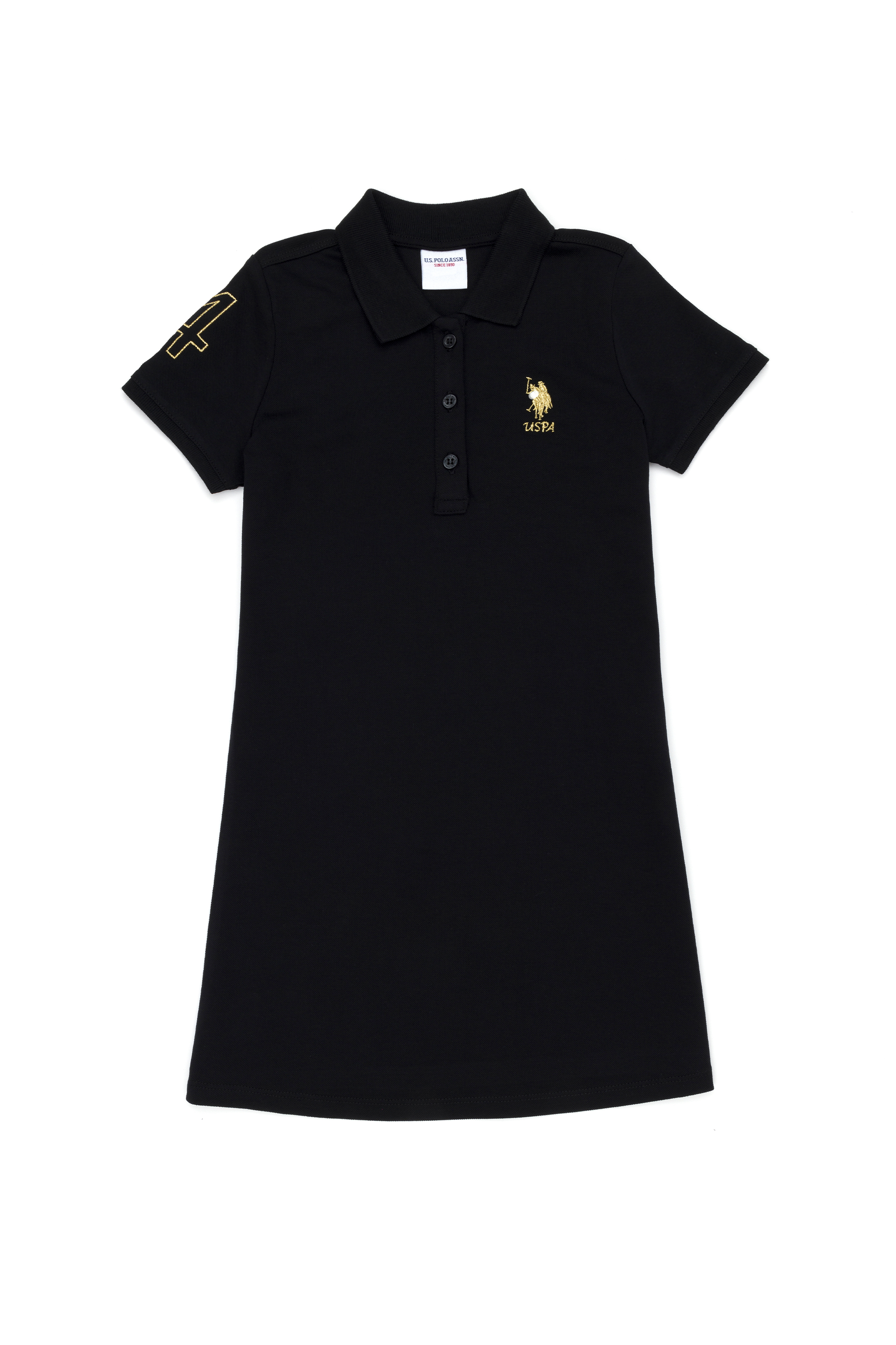 لباس بافتنی مشکی سیاه استاندارد فیت دخترانه یو اس پولو | US POLO ASSN