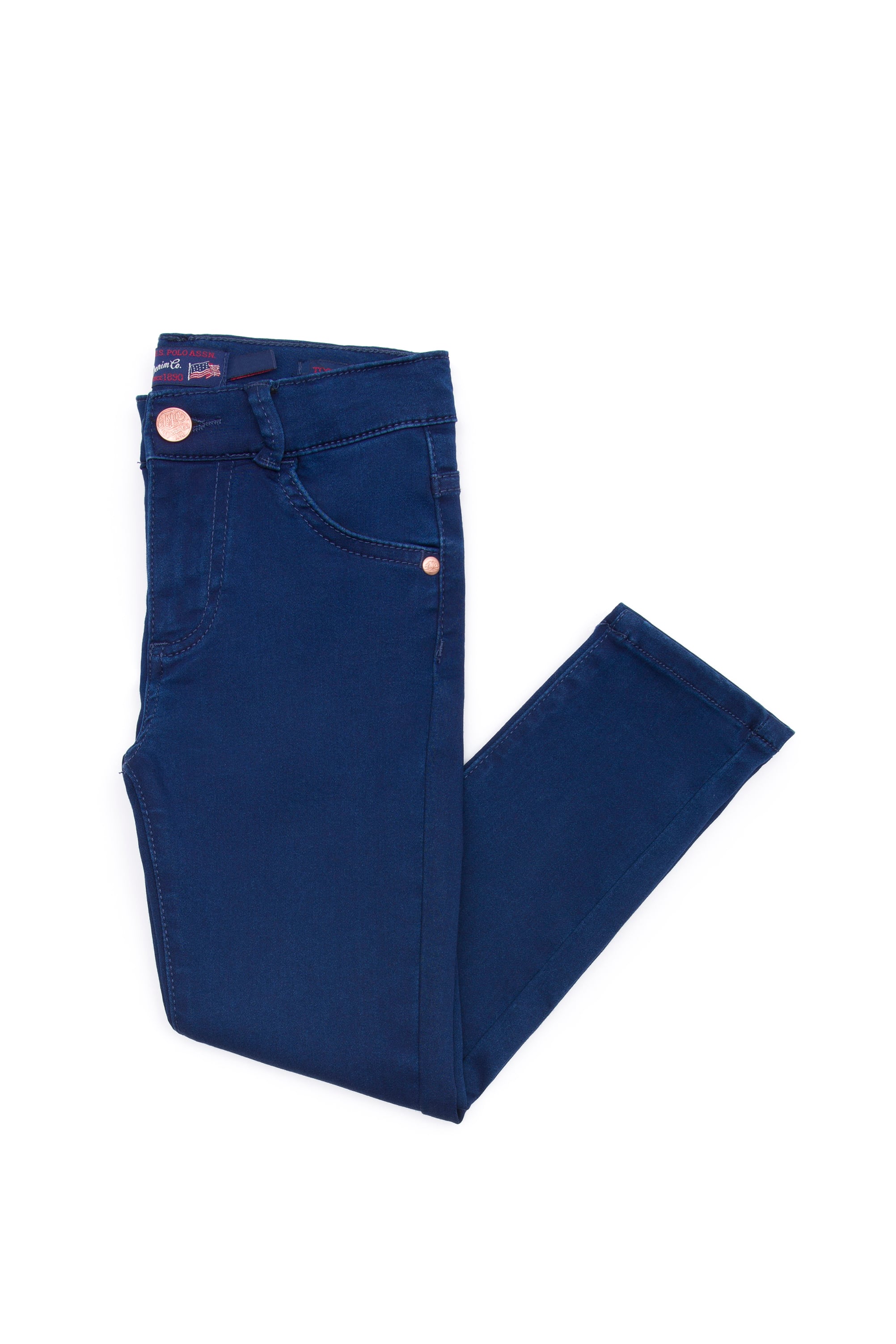 شلوار جین آبی آبی TOOTHPICK دخترانه یو اس پولو | US POLO ASSN