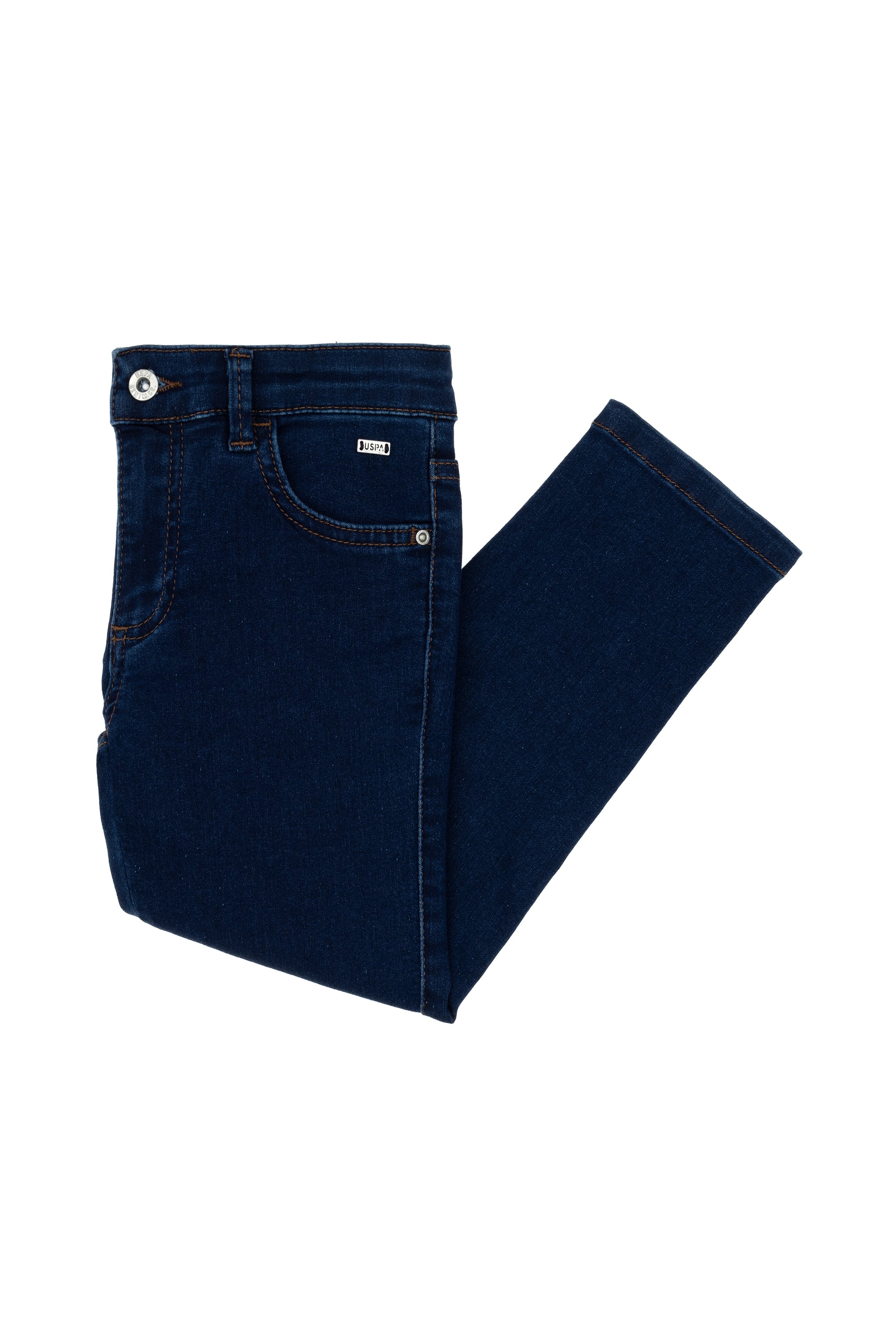 شلوار جین دندانگیر آبی تیره TOOTHPICK دخترانه یو اس پولو | US POLO ASSN