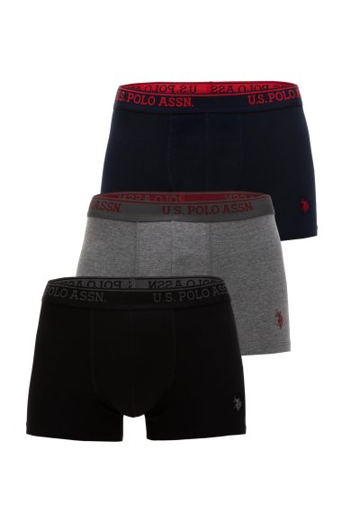 ست باکسر سه عدد  لاجورد  استاندارد فیت  مردانه یو اس پولو | US POLO ASSN