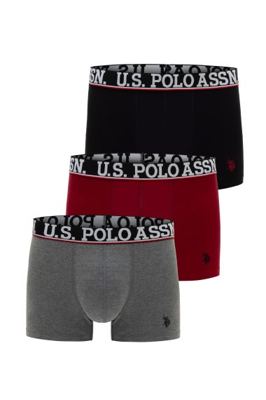 ست باکسر سه عدد  سیاه  استاندارد فیت  مردانه یو اس پولو | US POLO ASSN