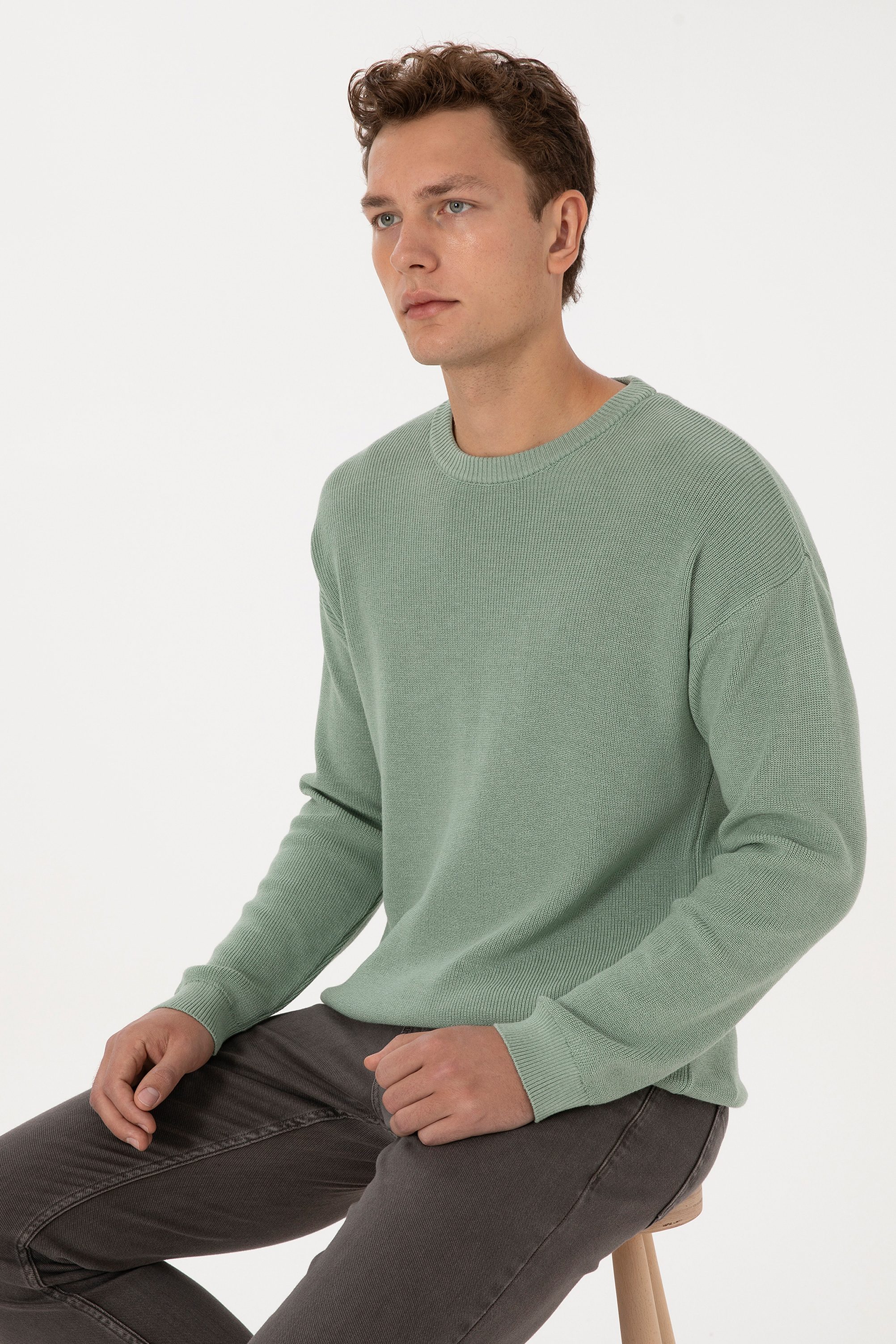 بافت بیسیک سبز ریلکس مردانه یو اس پولو | US POLO ASSN