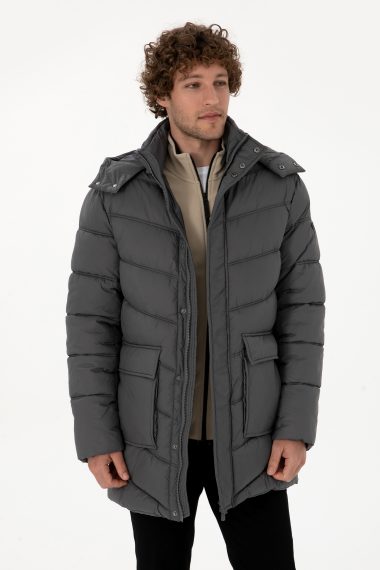 کاپشن  خاکستری  رگولار  مردانه یو اس پولو | US POLO ASSN