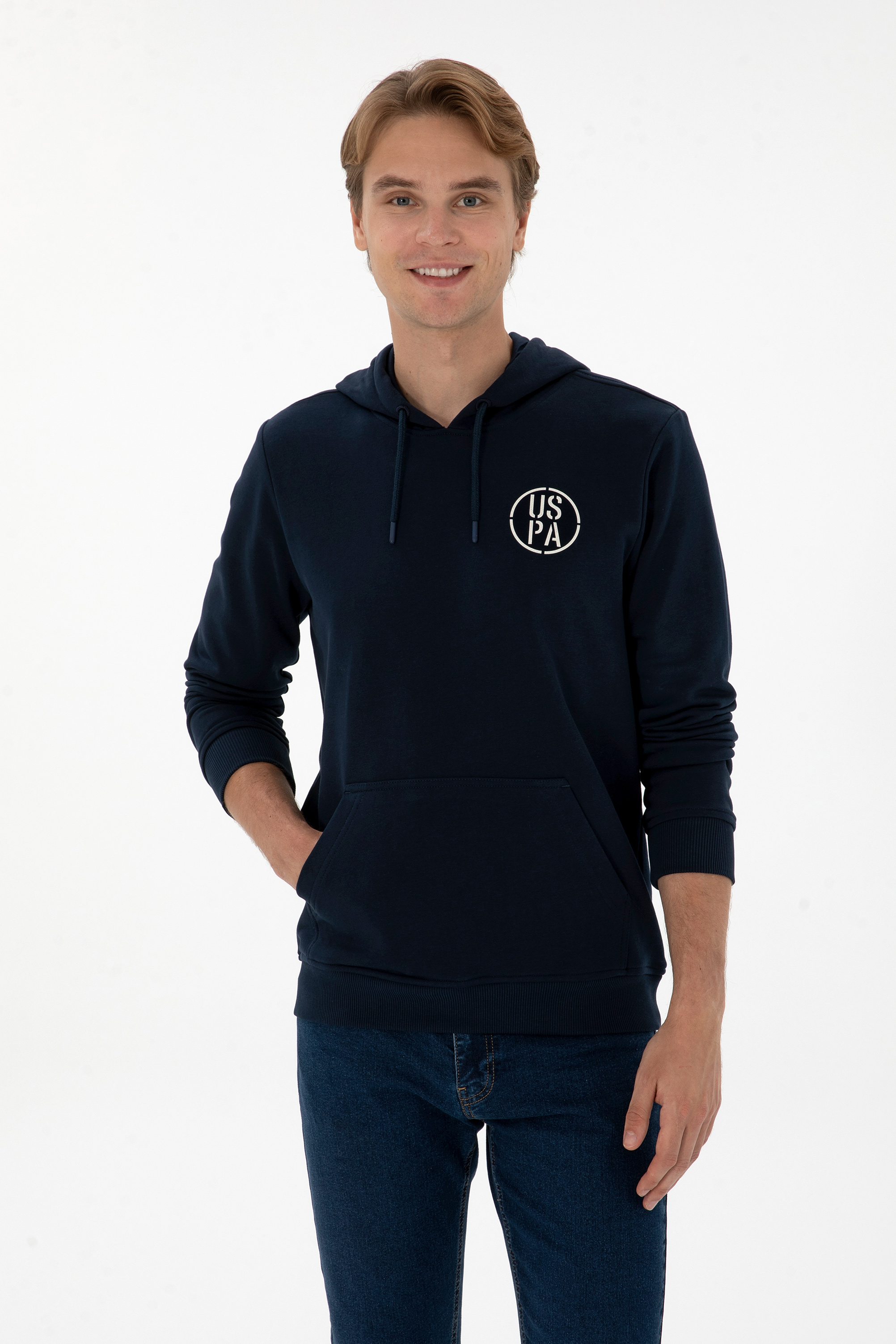 سویشرت لاجورد رگولار مردانه یو اس پولو | US POLO ASSN