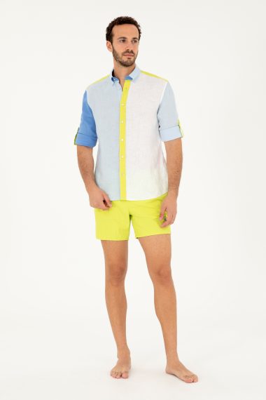شورت مایو  سبز پسته ای  استاندارد فیت  مردانه یو اس پولو | US POLO ASSN