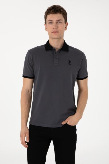 پولوشرت رگولار فیت  زغالی  رگولار  مردانه یو اس پولو | US POLO ASSN