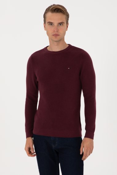 بافت بیسیک  آلبالویی  Ex.Slim  مردانه یو اس پولو | US POLO ASSN