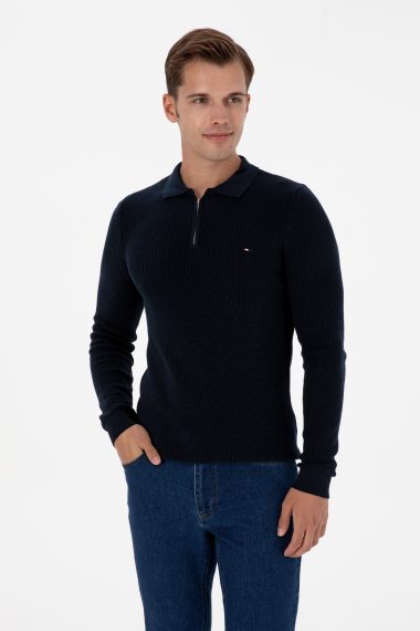 بافت بیسیک  لاجورد  رگولار  مردانه یو اس پولو | US POLO ASSN