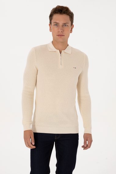 بافت بیسیک  سفید  رگولار  مردانه یو اس پولو | US POLO ASSN