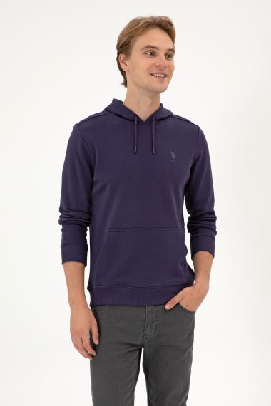سویشرت بیسیک  بنفش  رگولار  مردانه یو اس پولو | US POLO ASSN