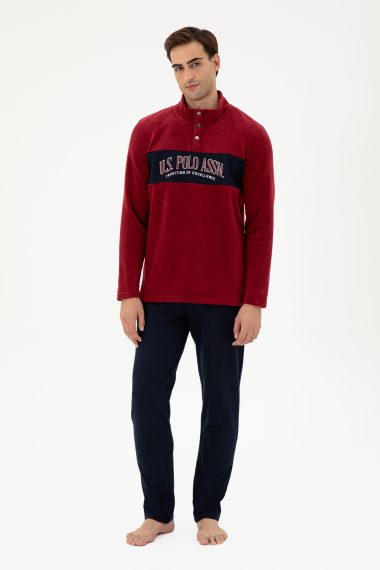 ست پیژامه  بورگاندی  استاندارد فیت  مردانه یو اس پولو | US POLO ASSN