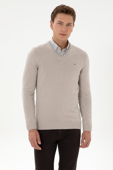 بافت بیسیک  خاکستری  اندامی  مردانه یو اس پولو | US POLO ASSN