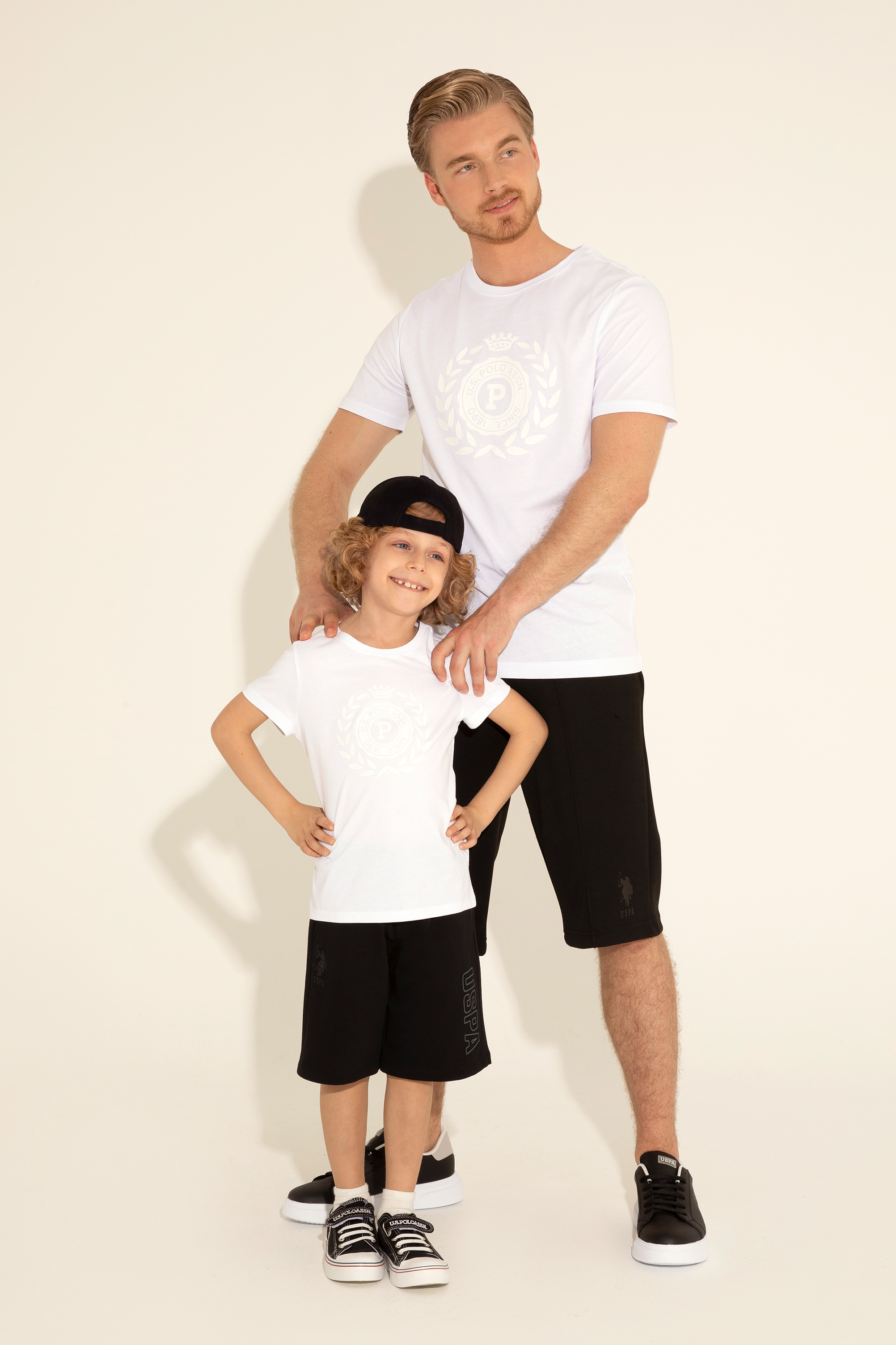 شلوارک سیاه رگولار مردانه یو اس پولو | US POLO ASSN