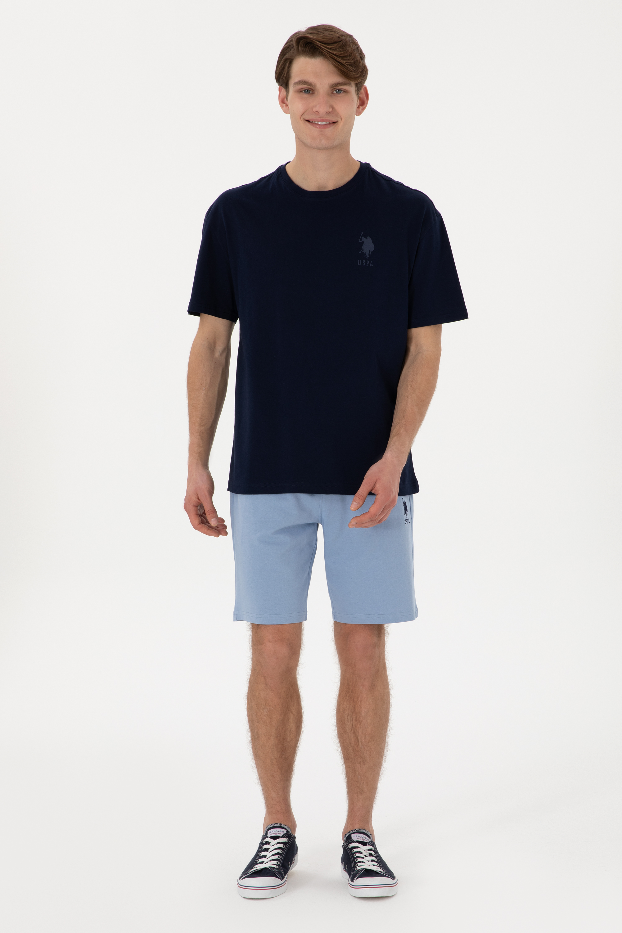 شلوارک آبی بیسیک مردانه یو اس پولو | US POLO ASSN