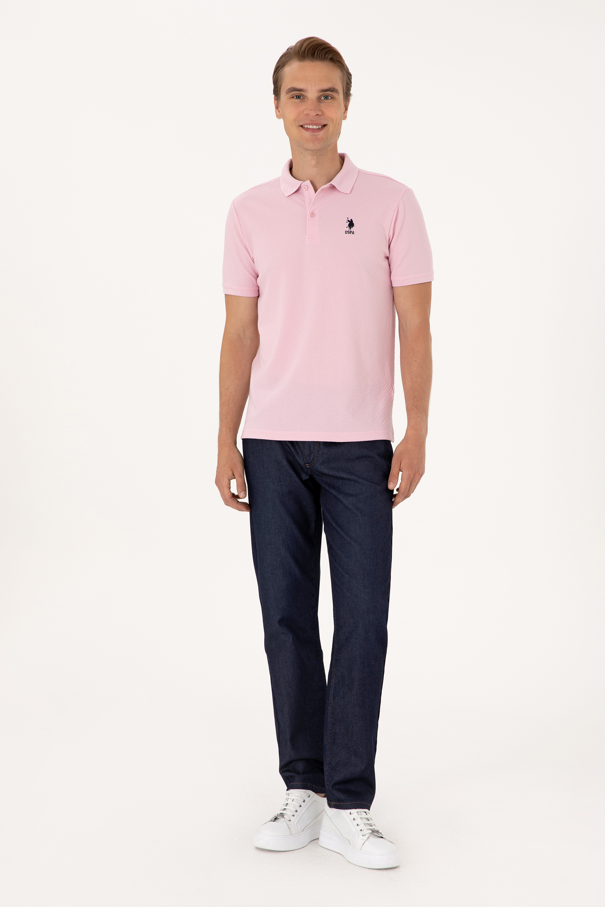 شلوار جین آبی ریلکس مردانه یو اس پولو | US POLO ASSN