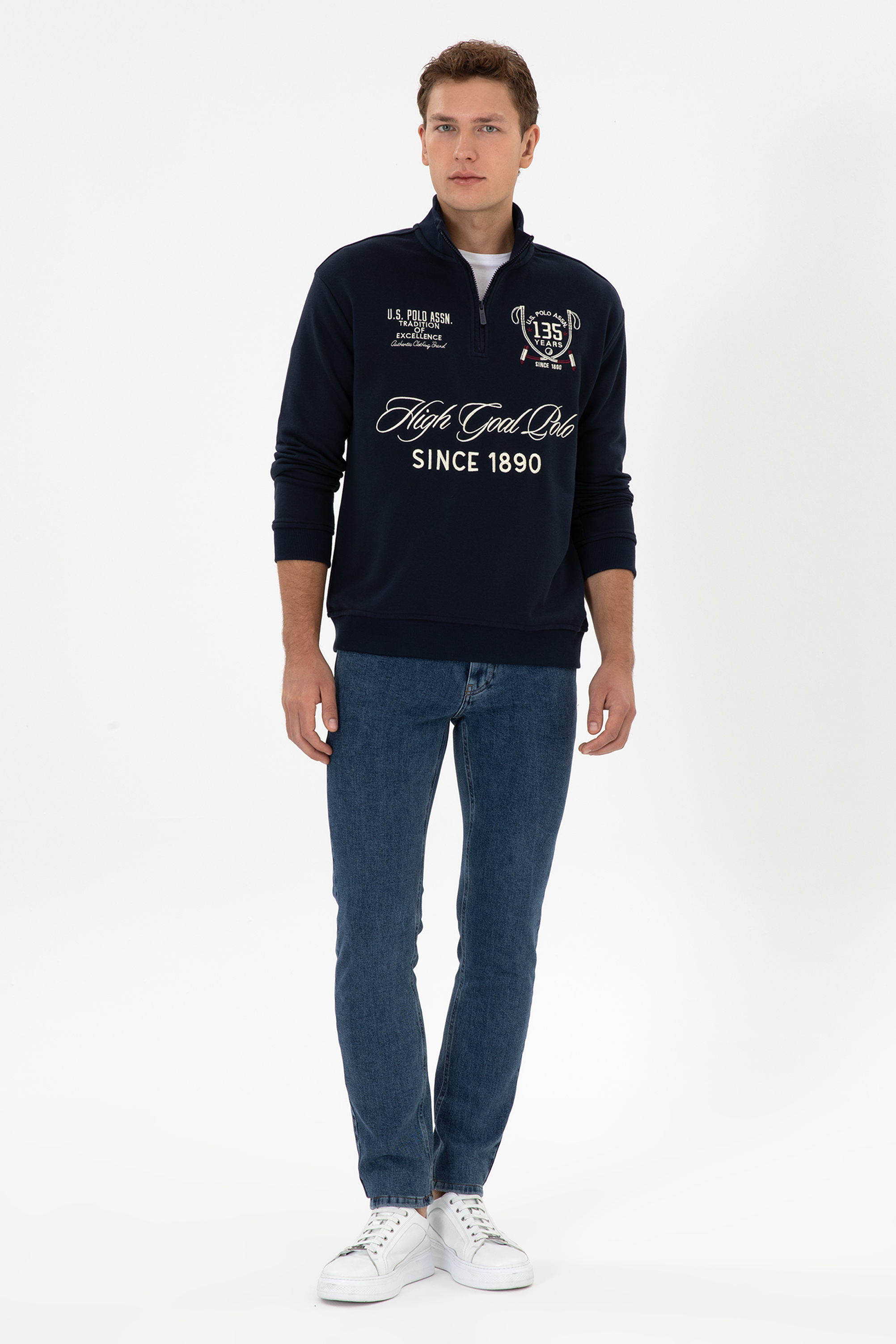 شلوار جین آبی اندامی مردانه یو اس پولو | US POLO ASSN
