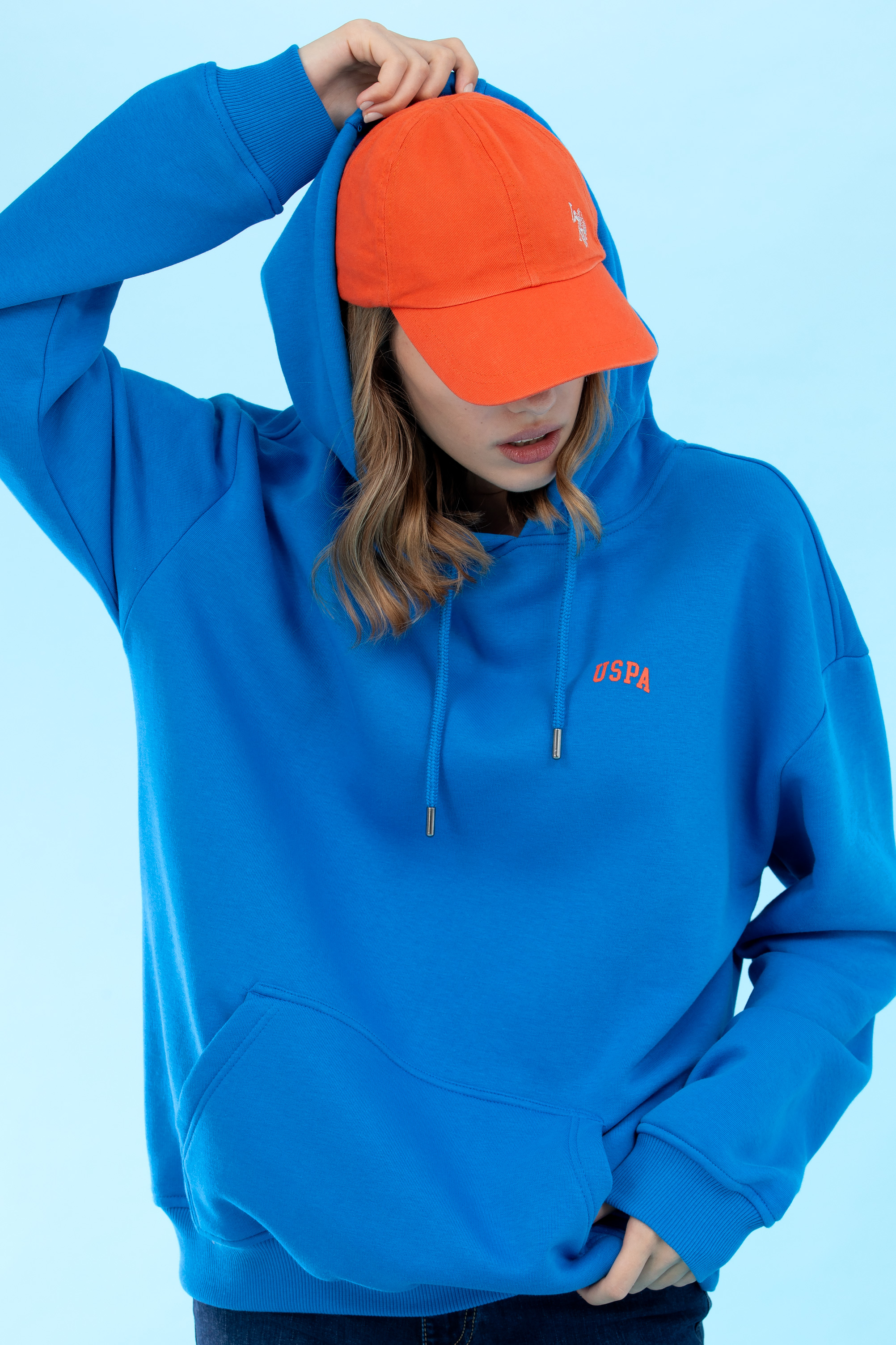 کلاه لبه دار آجری رگولار مردانه یو اس پولو | US POLO ASSN