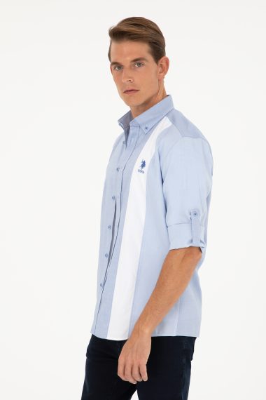 پیراهن  آبی تیره  رگولار  مردانه یو اس پولو | US POLO ASSN