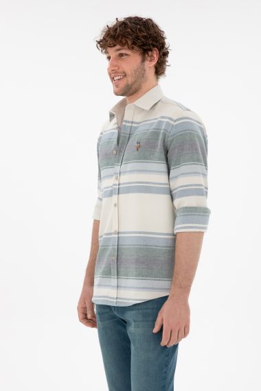 پیراهن  آبی تیره  ریلکس  مردانه یو اس پولو | US POLO ASSN