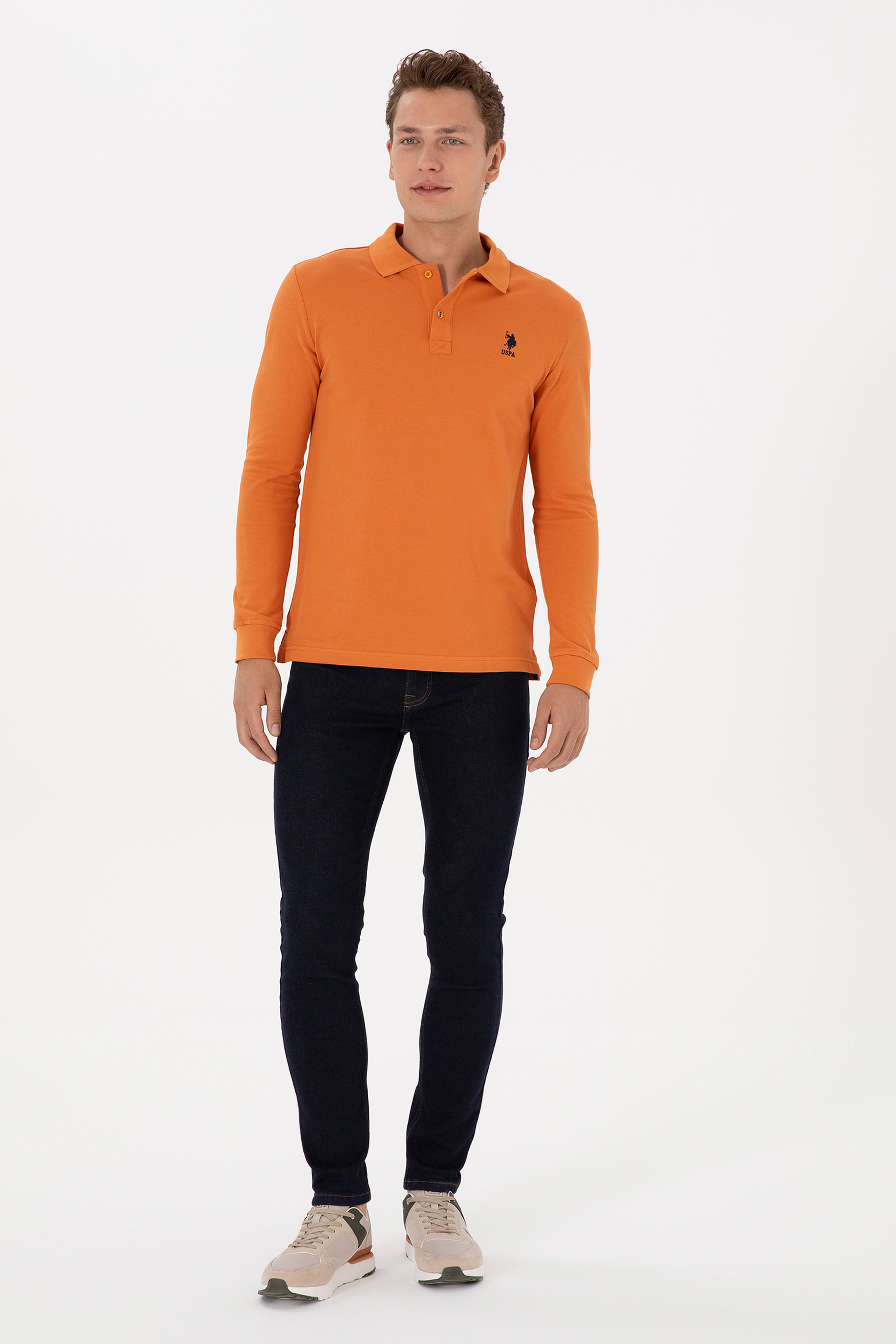 شلوار جین اسلیم فیت آبی تیره Real Slim مردانه یو اس پولو | US POLO ASSN
