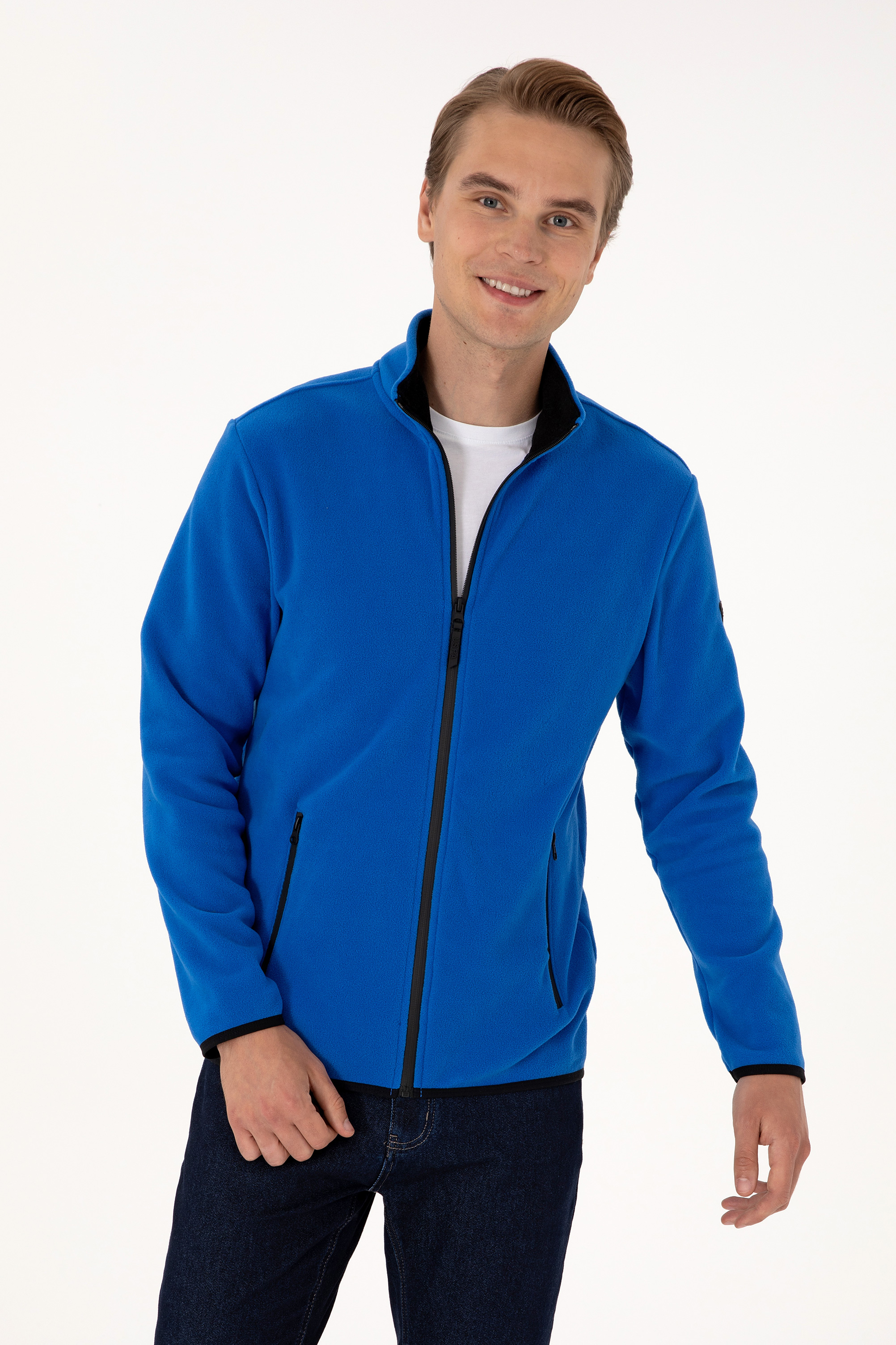 ژاکت آبی تیره رگولار مردانه یو اس پولو | US POLO ASSN