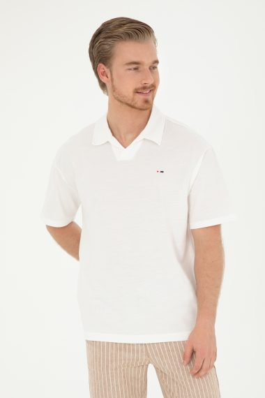 تی شرت یقه گرد کامفورت فیت یقه پولو اکرو  ریلکس آستین کوتاه مردانه یو اس پولو | US POLO ASSN