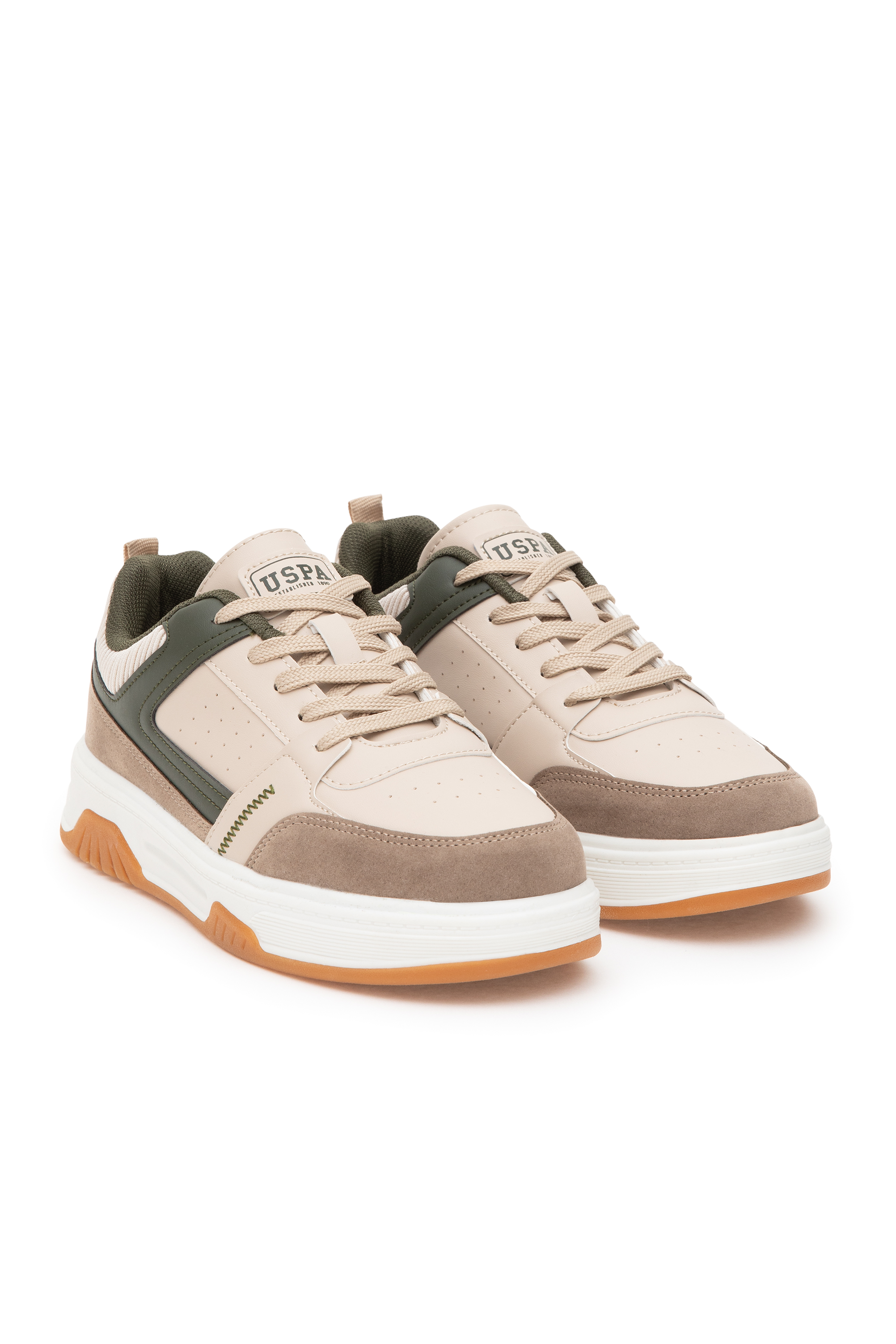 کفش ورزشی بژ استاندارد فیت مردانه یو اس پولو | US POLO ASSN